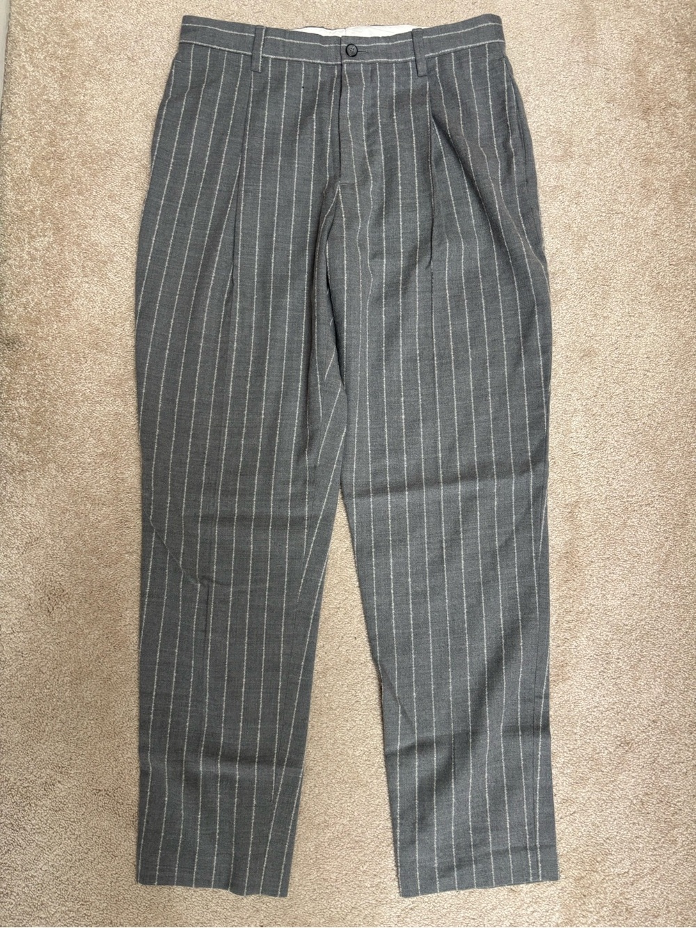Zara Gray Pinstripe Men's Dress Pants